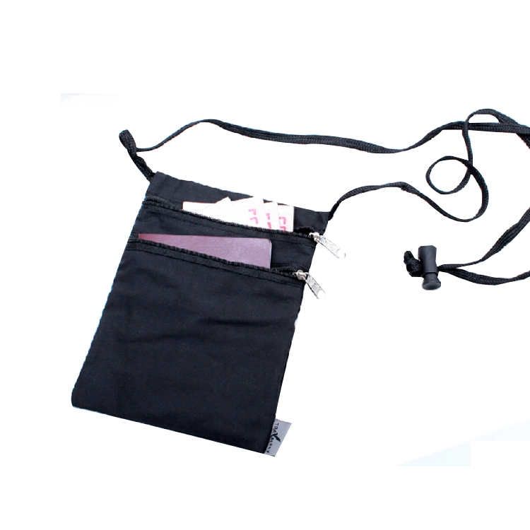 13516 航信热销促销定制 Rfid 护照胸包手机颈挂包